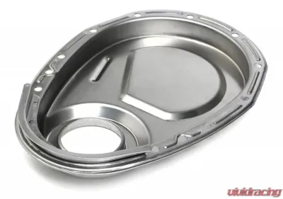 Trans-Dapt Performance RAW STEEL Timing Chain Cover (only)- Chevy 4.3L V6 or SB V8 (not for LT1) - 9411