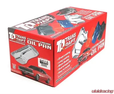Trans-Dapt Performance CHROME OEM-Style Oil Pan- 1986-Up Chevy 305-350; 4 Qt. Capacity Chevrolet - 9414