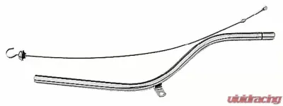 Trans-Dapt Performance 27 in. CHROME Transmission Dipstick and Tube for Chevrolet TH350 - 9421