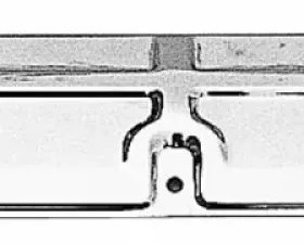 Trans-Dapt Performance Radiator Support;68-73 Chevelle, Nova;STD-DUTY Radiator; 24 x 5-1/4 in.-CHROME