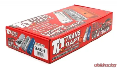 Trans-Dapt Performance O.E.M. REPRODUCTION Design Valve Covers; SHORT; 1959-79 PONTIAC 326-455-CHROME Pontiac - 9461