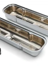 Trans-Dapt Performance O.E.M. REPRODUCTION Design Valve Covers; SHORT; 1959-79 PONTIAC 326-455-CHROME Pontiac                                     - 9461 - Image 3