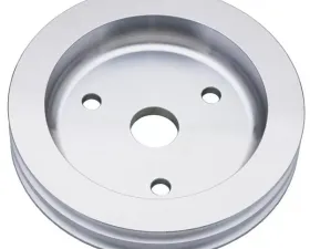 Trans-Dapt Performance CRANKSHAFT Pulley; 2 Groove; CHEVROLET 283-350; SHORT W/P- Mach. ALUMINUM Chevrolet