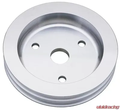 Trans-Dapt Performance CRANKSHAFT Pulley; 2 Groove; CHEVROLET 283-350; SHORT W/P- Mach. ALUMINUM Chevrolet - 9481