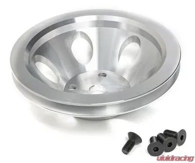 Trans-Dapt Performance WATER PUMP Pulley; 1 Groove; 69-85 CHEVROLET 283-350; LONG W/P- Mach. ALUMINUM Chevrolet - 9482