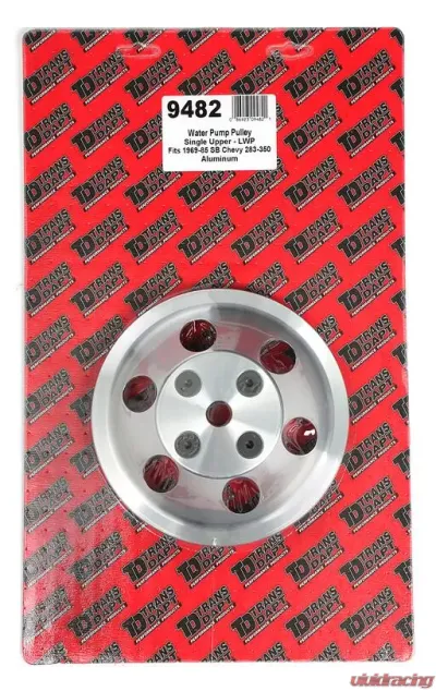 Trans-Dapt Performance WATER PUMP Pulley; 1 Groove; 69-85 CHEVROLET 283-350; LONG W/P- Mach. ALUMINUM Chevrolet - 9482