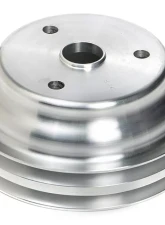 Trans-Dapt Performance CRANKSHAFT Pulley; 2 Groove; CHEVROLET 283-350;LONG W/P-Machined ALUMINUM Chevrolet                                     - 9485 - Image 2