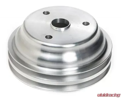 Trans-Dapt Performance CRANKSHAFT Pulley; 2 Groove; CHEVROLET 283-350;LONG W/P-Machined ALUMINUM Chevrolet - 9485