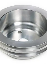 Trans-Dapt Performance CRANKSHAFT Pulley; 2 Groove; CHEVROLET 283-350;LONG W/P-Machined ALUMINUM Chevrolet                                     - 9485 - Image 4