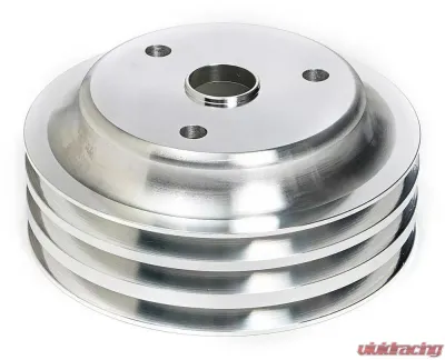 Trans-Dapt Performance CRANKSHAFT Pulley; 3 Groove; CHEVROLET 283-350;LONG W/P-Machined ALUMINUM Chevrolet - 9486