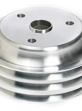 Trans-Dapt Performance CRANKSHAFT Pulley; 3 Groove; CHEVROLET 283-350;LONG W/P-Machined ALUMINUM Chevrolet                                     - 9486 - Image 2