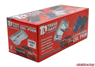 Trans-Dapt Performance CHROME OEM-Style Oil Pan- Mopar 361-440 B and RB, 426 Hemi; Stock Capacity - 9496