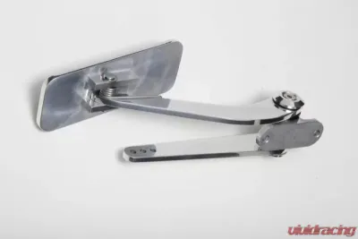 Trans-Dapt Performance Firewall Gas Pedal; 2 Rubber Inserts; 4 x 1-3/4 in. Rectangular- Polished Alum. - 9501