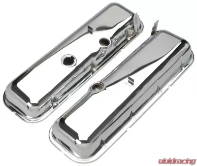 Trans-Dapt Performance O.E.M. REPRODUCTION Valve Covers; SHORT; 65-72 BB Chevy 396-502-CHROME Chevrolet - 9503