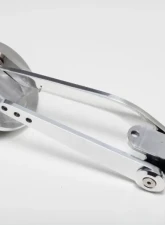 Trans-Dapt Performance Firewall Mount Gas Pedal; 3-1/4 in. Round Pedal; Rubber InsertALL Pol. Aluminum                                     - 9506 - Image 2