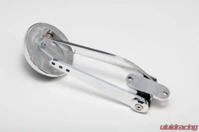 Trans-Dapt Performance Firewall Mount Gas Pedal; 3-1/4 in. Round Pedal; Rubber InsertALL Pol. Aluminum - 9506