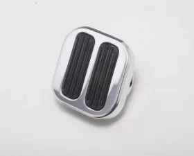 Trans-Dapt Performance Dimmer Pad With 2 Rubber Inserts; 1-1/2 in. x 1-3/4 in. squarePolished Aluminum