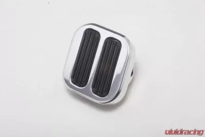 Trans-Dapt Performance Dimmer Pad With 2 Rubber Inserts; 1-1/2 in. x 1-3/4 in. squarePolished Aluminum - 9508