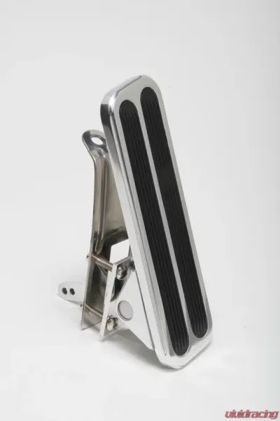 Trans-Dapt Performance Floor Mount Gas Pedal w/ Inserts; 6-1/2 x 2 in.- Aluminum w/ Stainless mounting - 9509