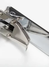 Trans-Dapt Performance Floor Mount Gas Pedal w/ Inserts; 6-1/2 x 2 in.- CHROMED Aluminum and Stainless                                     - 9510 - Image 2