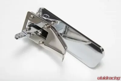 Trans-Dapt Performance Floor Mount Gas Pedal w/ Inserts; 6-1/2 x 2 in.- CHROMED Aluminum and Stainless - 9510