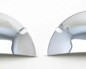 Trans-Dapt Performance HEADLIGHT Half Shields; 7-1/2 in. ROUND-CHROME