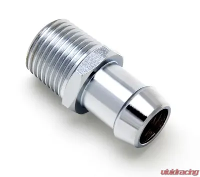 Trans-Dapt Performance WATER PUMP FITTING for 5/8 in. HOSE; 1/2 in. NPT-CHROME - 9515