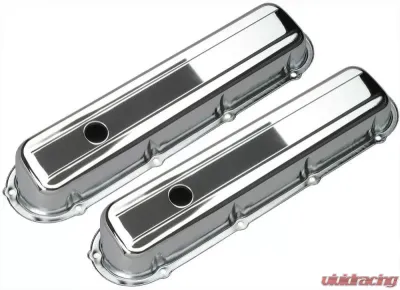 Trans-Dapt Performance TRADITIONAL Valve Covers; SHORT; 77-76 CADILLAC 425, 68-76 472-500-CHROME Cadillac - 9521