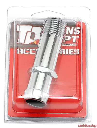 Trans-Dapt Performance CHROMED ALUMINUM WATER PUMP HOSE FITTING - 9522