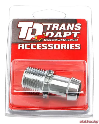 Trans-Dapt Performance CHROMED ALUMINUM WATER PUMP HOSE FITTING - 9523