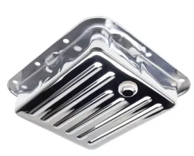 Trans-Dapt Performance FORD C-4-CHROME Transmission Pan; Stock Capacity; Stock Depth; FINNED Bottom