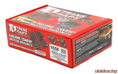 Trans-Dapt Performance SB(Gen 1)/BB Chevy(Mark IV) In 64-72 GM A-Body (Not Chevy) Mount Kit-Rubber Pads - 9556