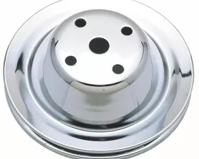 Trans-Dapt Performance WATER PUMP Pulley; 1 Groove; 1969-1985 CHEVROLET 283-350; LONG Water Pump-CHROME Chevrolet