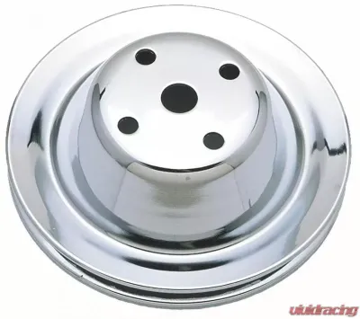 Trans-Dapt Performance WATER PUMP Pulley; 1 Groove; 1969-1985 CHEVROLET 283-350; LONG Water Pump-CHROME Chevrolet - 9604