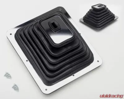 Trans-Dapt Performance SHIFTER BOOT- 7 3/4 in. X 8 3/4 in.-CHROME Frame - 9631