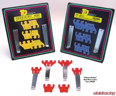 Trans-Dapt Performance RED DELUXE Style Wire Looms. Fits 7 to 9mm Wires - 9650