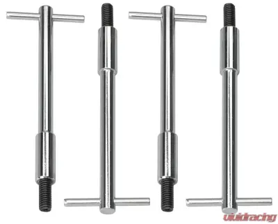 Trans-Dapt Performance 5/16 in.-18 x 5-3/8 in. Tall T-BAR Style Valve Cover Fasteners-CHROME - 9672