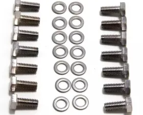 Trans-Dapt Performance 5/16 - 18 X 3/4 Grade 5 Transmission bolts; Hex Head (14pcs)-CHROME