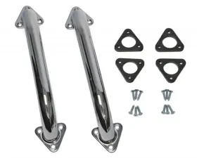 Trans-Dapt Performance 12 in. CAB HANDLES for Full and Mid-Size Trucks (Pr)-CHROME