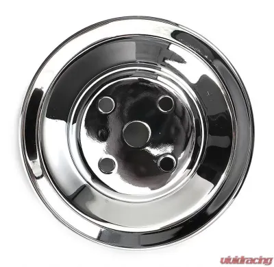 Trans-Dapt Performance WATER PUMP Pulley; 2 Groove; 1969-2006 CHEVROLET 396-454; LONG Water Pump-CHROME Chevrolet - 9723