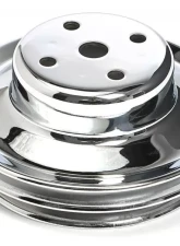 Trans-Dapt Performance WATER PUMP Pulley; 2 Groove; 1969-2006 CHEVROLET 396-454; LONG Water Pump-CHROME Chevrolet                                     - 9723 - Image 5