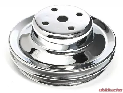 Trans-Dapt Performance WATER PUMP Pulley; 2 Groove; 1969-2006 CHEVROLET 396-454; LONG Water Pump-CHROME Chevrolet - 9723