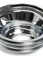 Trans-Dapt Performance CRANKSHAFT Pulley; 3 Groove; CHEVROLET 396-454; LONG Water Pump-CHROME Chevrolet                                     - 9724 - Image 5