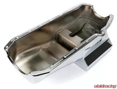 Trans-Dapt Performance 1955-79 Chevy 283-350 STREET/STRIP Oil Pan (7 Qt); 8-1/4 in. Deep-CHROME Chevrolet - 9725