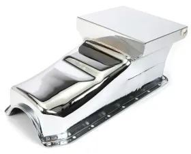 Trans-Dapt Performance 1955-79 Chevy 283-350 STREET/STRIP Oil Pan (7 Qt); 8-1/4 in. Deep-CHROME Chevrolet