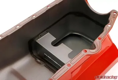 Trans-Dapt Performance 1955-79 Chevy 283-400 STREET/STRIP Oil Pan (7 Qt); 8-1/4 in. Deep- ORANGE Chevrolet - 9726