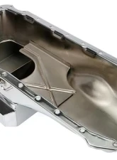 Trans-Dapt Performance 1965-95 Chevy 396-454 STREET/STRIP Oil Pan (6 Qt); 8-1/4 in. Deep-CHROME Chevrolet                                     - 9728 - Image 2