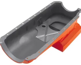 Trans-Dapt Performance 1965-95 Chevy 396-454 STREET/STRIP Oil Pan (6 Qt); 8-1/4 in. Deep- ORANGE Chevrolet
