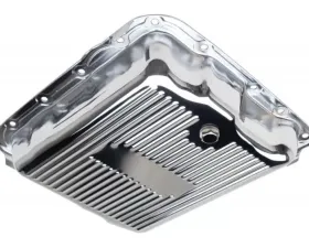 Trans-Dapt Performance 700R4/4L60E-CHROME Transmission Pan; Stock Capacity; Stock Depth; FINNED Bottom