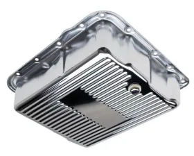 Trans-Dapt Performance 700R4/4L60E-CHROME Transmission Pan; Extra Capacity; 3-1/2 in. Depth;FINNED